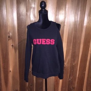 GUESS Open Shoulder Sweatshirt